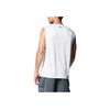 Under Armour Solid Logo Crew Neck Quick-Dry Sleeveless T-Shirt Men Tops White 1367452-100