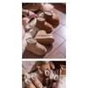 36-45 Thick Soled Warm Cotton Shoes for Women, Winter Outerwear, Anti Slip, Odor Proof, and Fleece Cotton Slippers for Women