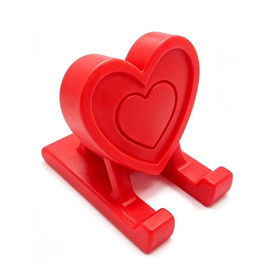 Reusable Phone Stand 3D Printed Heart Holder, Love Shape Mobile Desktop Mount Stand, Cell Tablet Desk Mount, Valentine's Day Gift Holder
