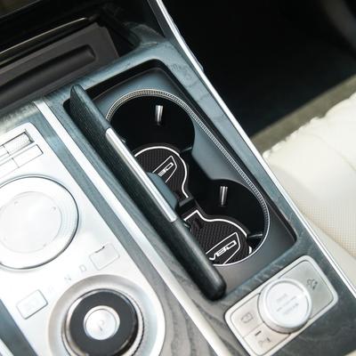 Anti-Slip Gate Slot Cup Mat for Genesis GV80 2025 2025 Interior Accessories Non-Slip Door Groove Pad Coaster