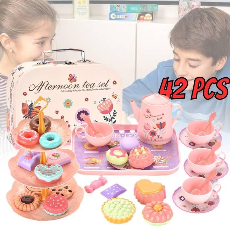 Delightful Pretend Play Kitchen Set With Realistic Food And Dessert Accessories Gift Box
