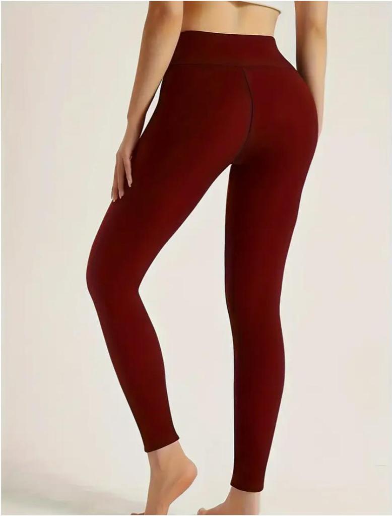 Women's Winter Fleece High Waist Tummy Control Yoga Pants with Velvet, Butt Lifting & Warm Base Layer