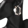 New Irregular Geometric Statement Drop Earrings for Women Hollow Square Metal Dangle Earrings Brincos Oorbellen