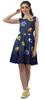 Moomaya Printed Lace Evening Mini Dress For Party Sleeveless Women Clothing
