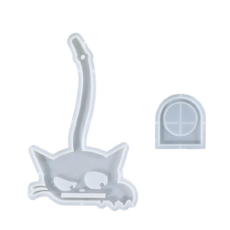 Силиконовые формы-подвески котята с держателем для подсвечника, настенные украшения, декор для дома, силиконовые формы для эпоксидной смолы