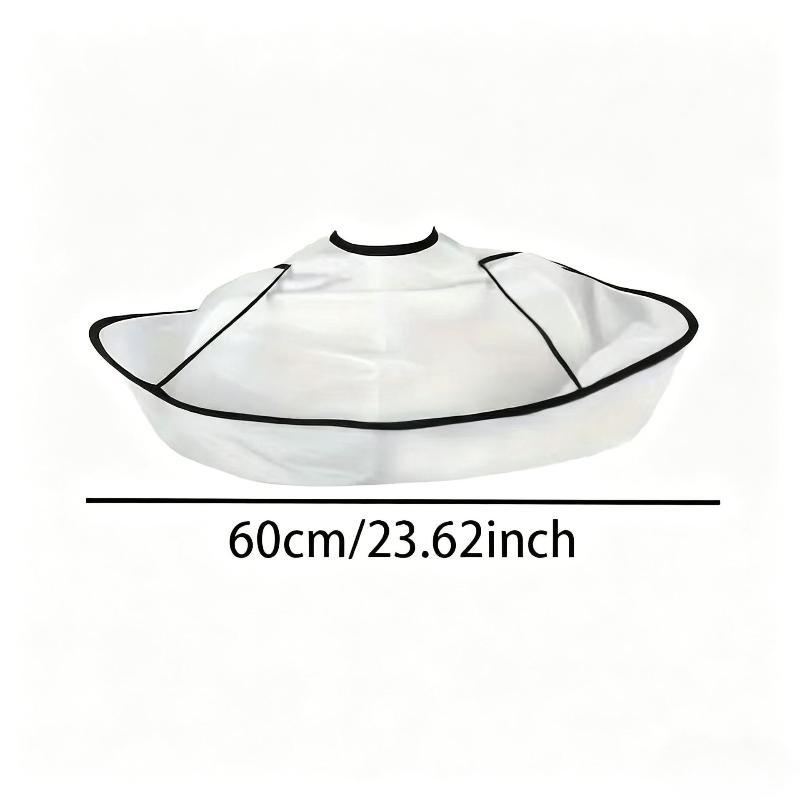 Non-Stick Waterproof Hairdressing Cape 60cm Professional Adjustable Neck for Home DIY Hair Cutting
