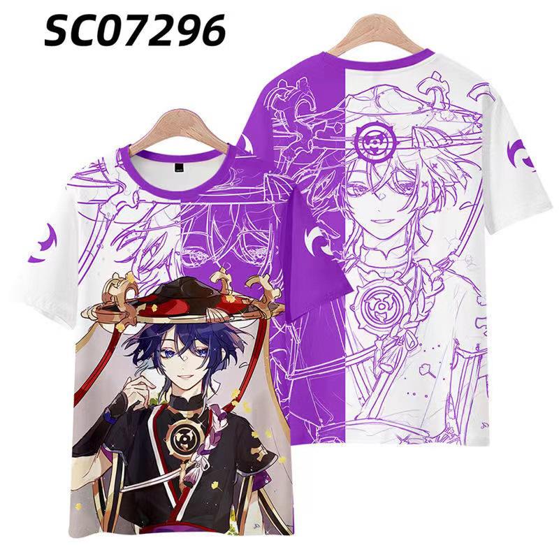 New T-shirt Printed 3D Cosplay Unisex Clothing Street Harajuku Top Men Women Round Neck Tees