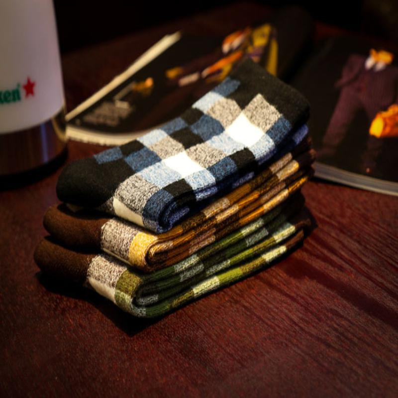 Fashion Socks New Arrival Business Socks Geometric Patterns Brand Men Cotton Socks Men