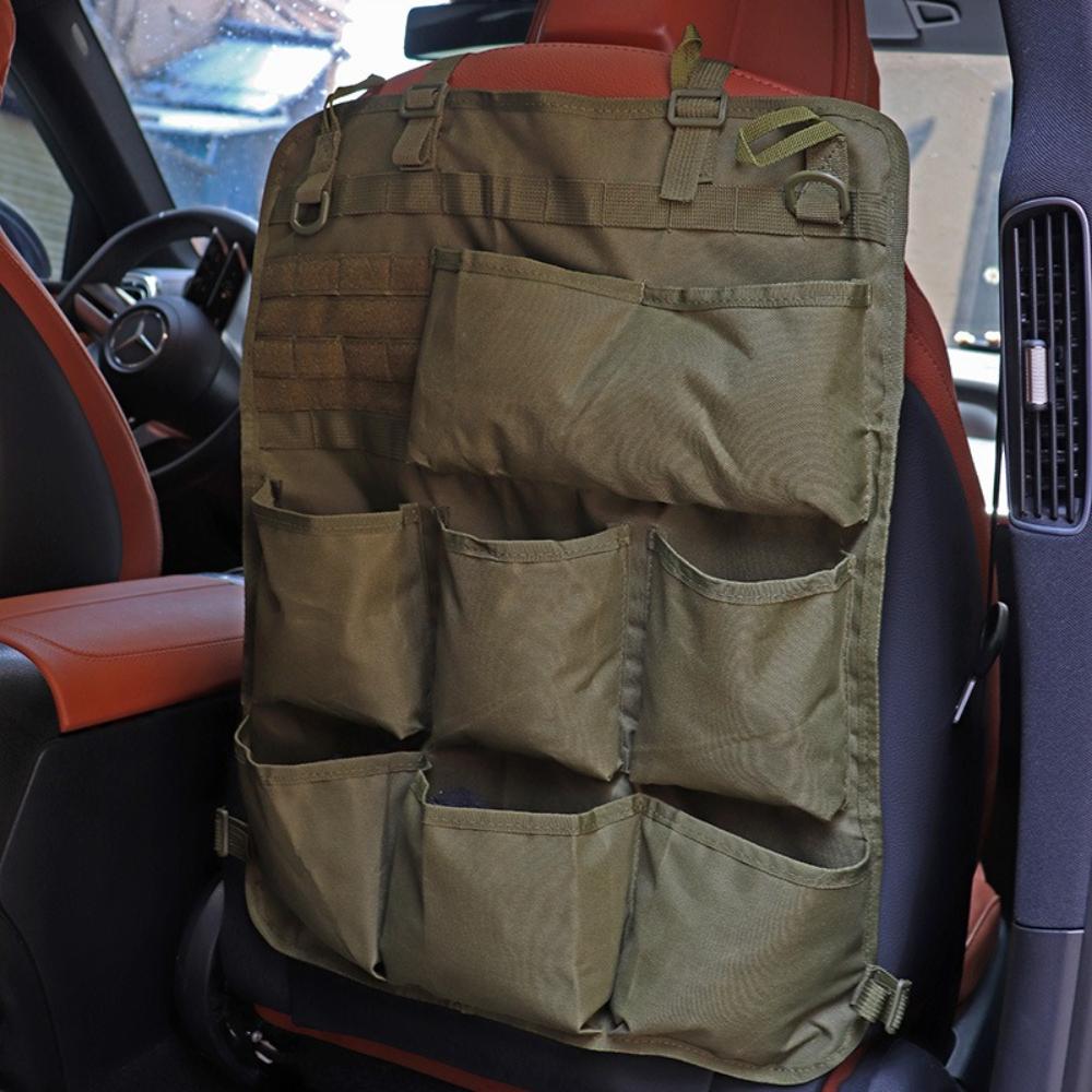 Tactical Car Seat Back Storage Bag Multi-functional Tool Storage Bag Automotive Equipment Seat Organizer