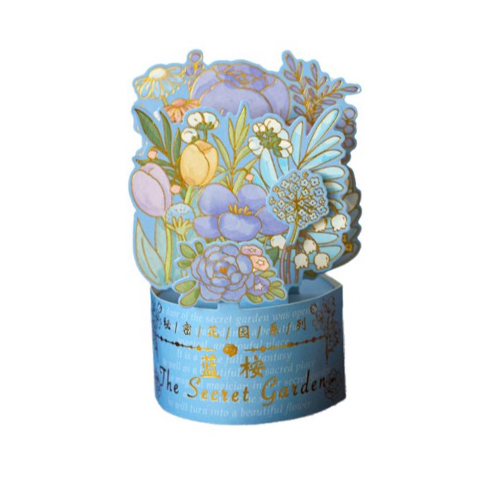 Premium 3D Design Pop-Up Flower Card Flower Bouquet Premium Quality 3D Greeting Card Pop-Up Bouquet Card Wedding Anniversary