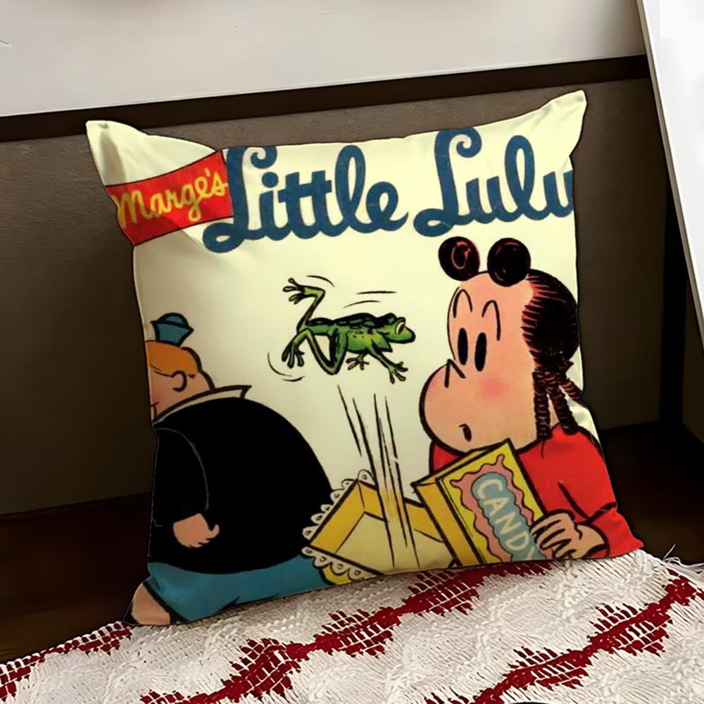 

The Little LLulu Show Cushion Cover Reversible Soft Durable Pillow Cover Home Car MultiScene Use for Daily Comfort 30X30cm