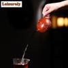 200ml Yixing Lila Ton Teekannen Handgefertigt Goldzeichnung Xishi Kanne Rohmaterial Dahongpao Tonkessel Mit Sieb Zisha Teegeschirr Handwerk