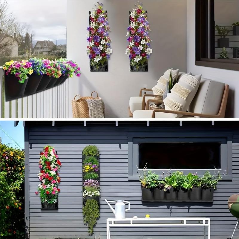 Pocket Vertical Garden Wall Planter Herb Succulent Planting Bag Pouch for Home Patio Balcony Decoration & Christmas Ornaments