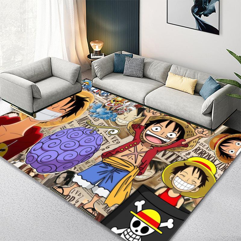 Anime One-Piece Adventure Carpet Rug for Living Room Bedroom Home Sofa Decoration,Kids play Non-slip Floor Mat