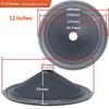 1 Pezzo Cono di Carta Woofer per Altoparlante 4/5/6.5/8/10/12 Pollici Kit di Riparazione Bobina Mobile con Sospensione in Schiuma Per Home Theater Studio Sistema Fai da Te