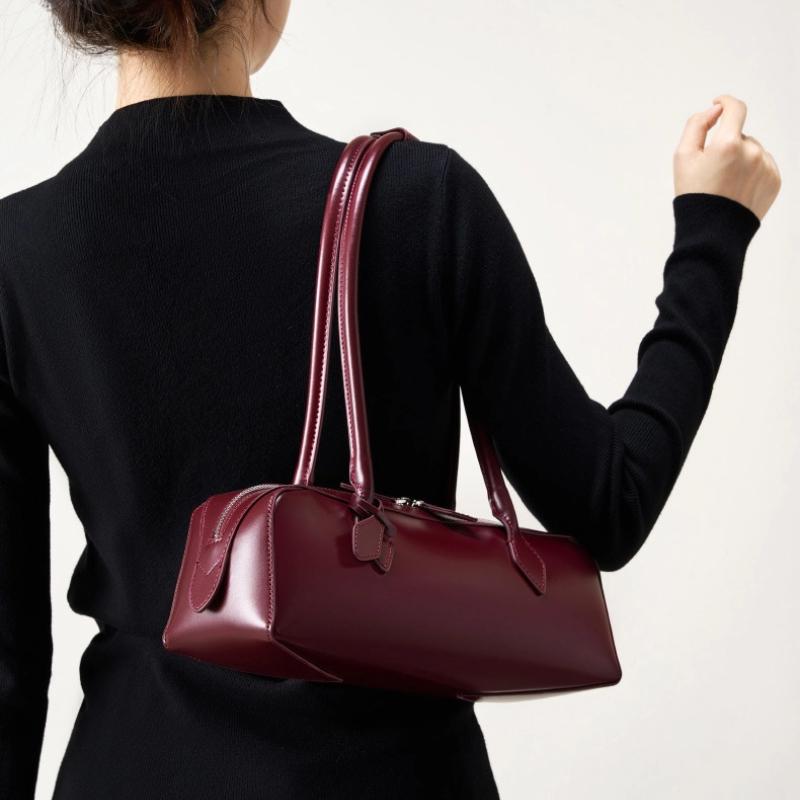 Torebki z prawdziwej skóry dla kobiet Luksusowa torba tote Vintage torba pod ramię Długi górny uchwyt Torba na ramię Damska torba pod ramię