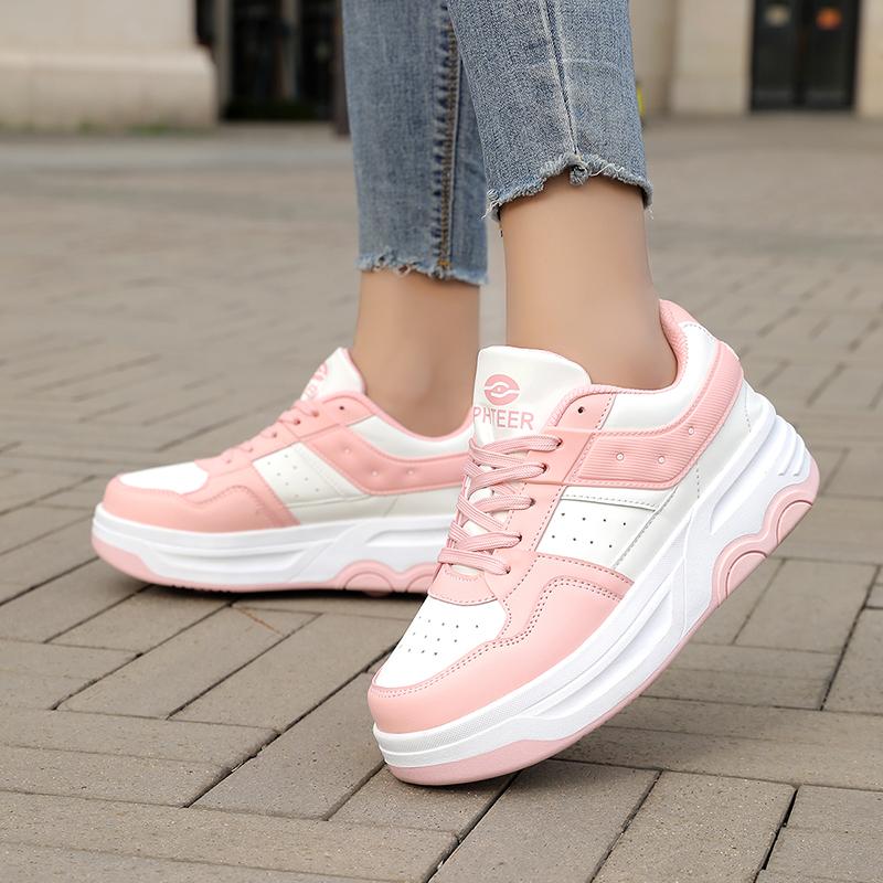 Student Roller Skates for Kids, 6-Wheeled Unisex Skates with Removable Wheels and Straps