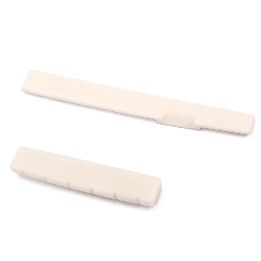 Rod Piezo Pickup & 2 Sets Saddle Nut for Acoustic Cigar Box Guitar EQ