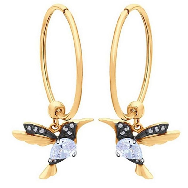 Popular Hummingbird Pendants Women's Accessories Earrings Long Tassels Fashion New Faces Thin Bird Ears