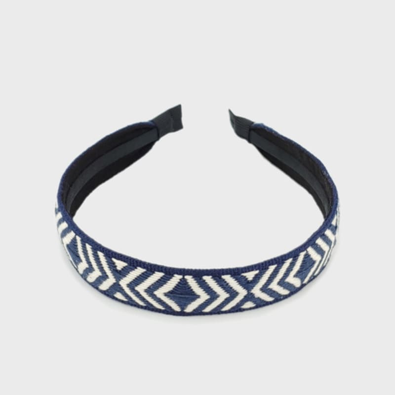 LALA Ethnic Hairband M-Navy#