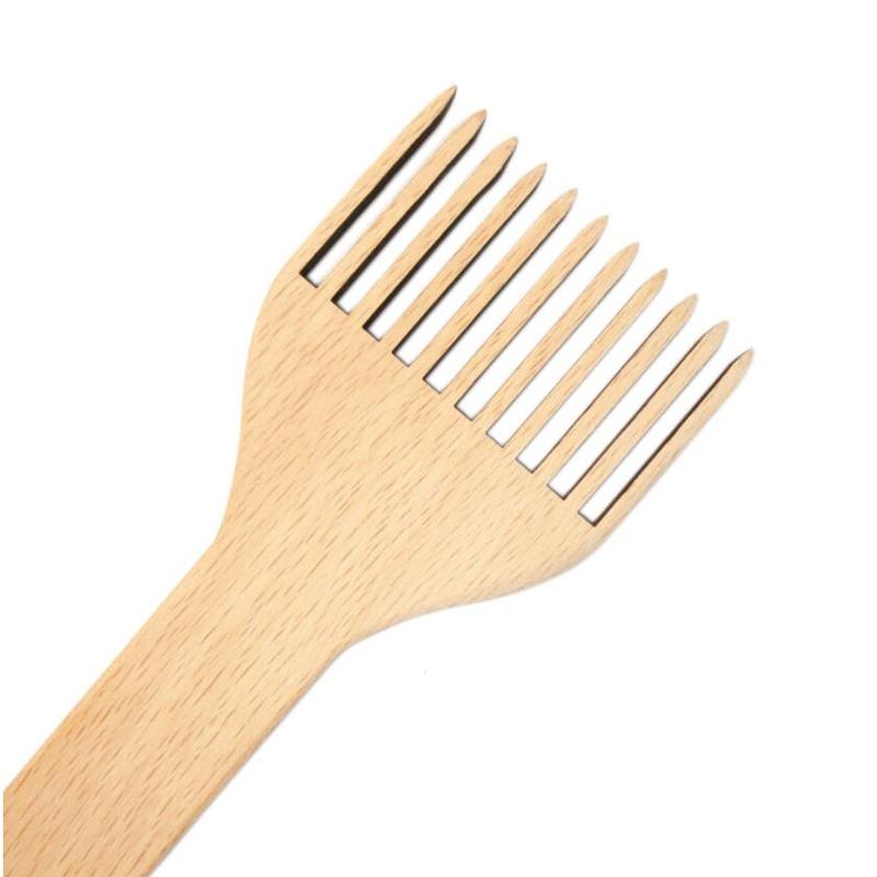 Wooden loom comb Loom comb fringe comb weaving tools to make crafts