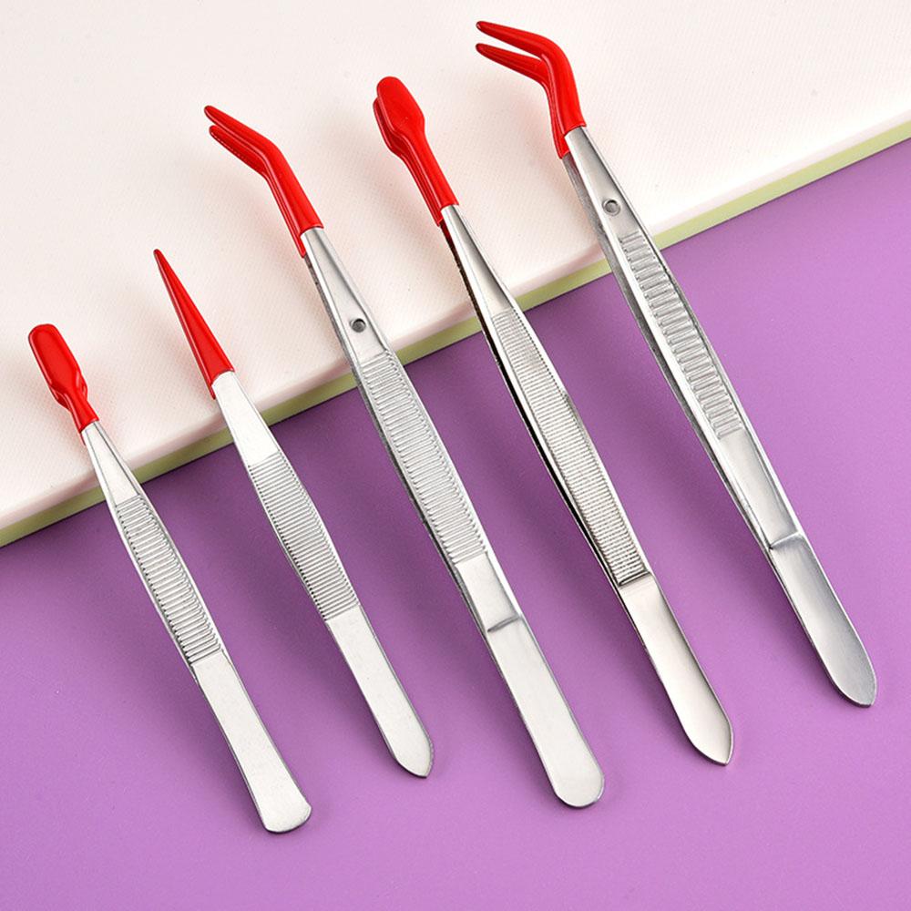 Curved Eyebrow Tweezers Super Hard Beauty Tweezers Stainless Steel Tweezers Pointed For Pet Grooming Eyebrow Trimming Eyelash