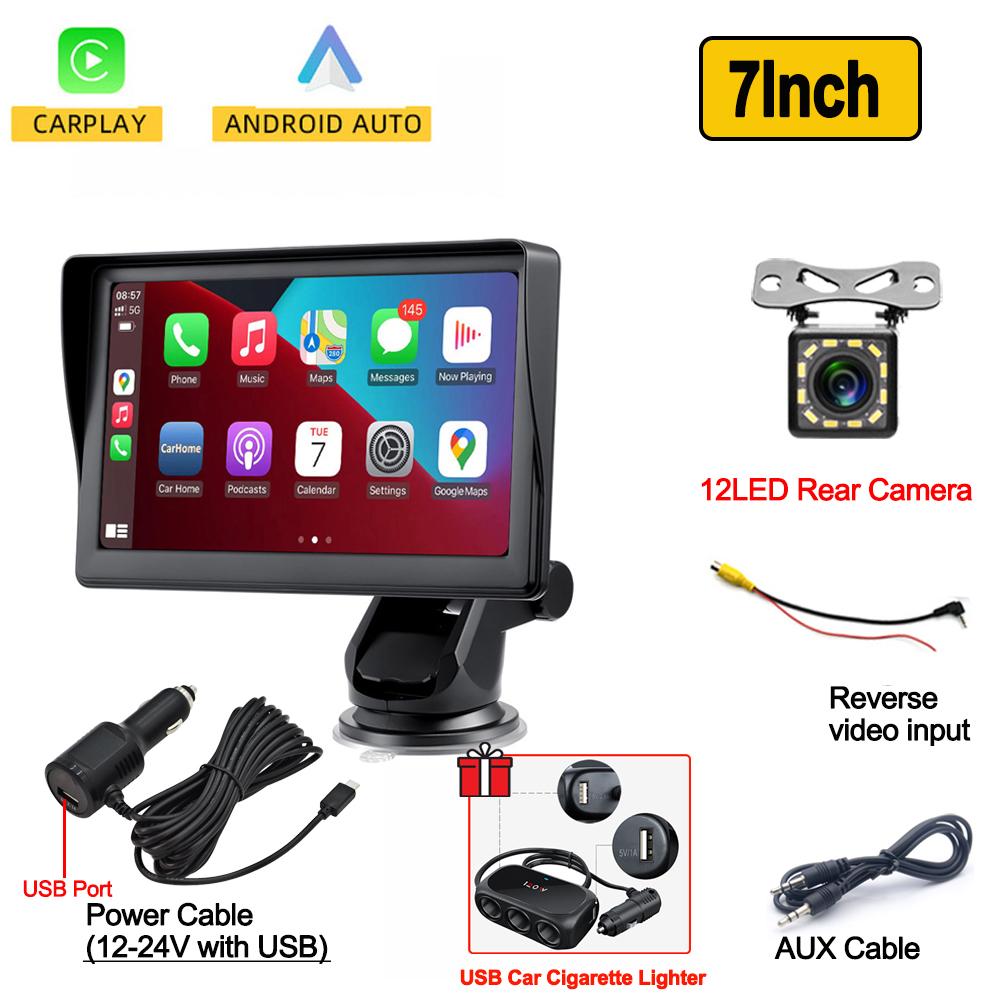 Universal 7 Zoll Autoradio Automotive Multimedia Wireless Carplay Android Auto Video Player Touchscreen Auto intelligente Systeme