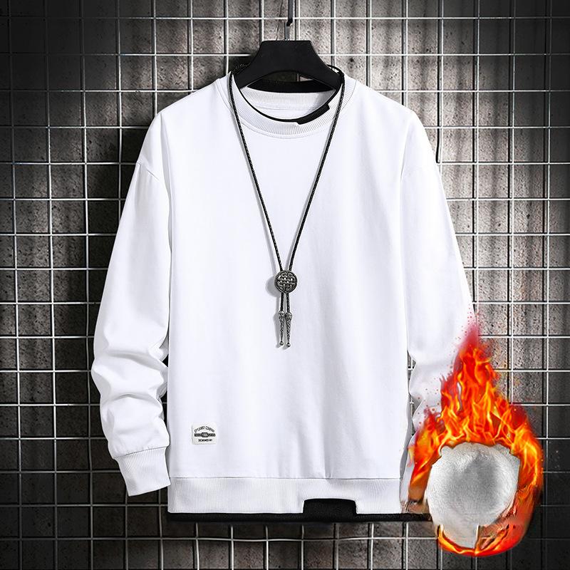 Πουλόβερ Ανδρικό Φθινόπωρο και Χειμώνας Φλις Μακρυμάνικη Μπλούζα Ανδρική Εφήβων Ψεύτικο Δύο Κομμάτια Κοντομάνικο Casual Πουλόβερ Τοπ Ανδρικό