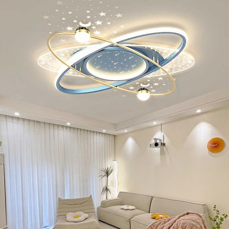 Modern LED Chandelier Light Luxury Starry Sky Home Decor Living Children's Room Bedroom Lamp Indoor Lighting Kids’ Pendant Ligh