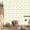 Wallpaper Flowers Dandelions with Leaves for Living Room and Bedroom 50x1000