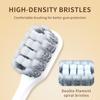 Kingubznis Gold Toothbrush Luxury Gold Silver Teeth Brush Men Women Adult Toothbrushes New Electroplated Dental Brushes