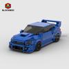 MOC Bricks Blue BRZ STi  WRX K508 22b Sti Racing Sports Car Racer Building Blocks Creative Garage Toys for Boy
