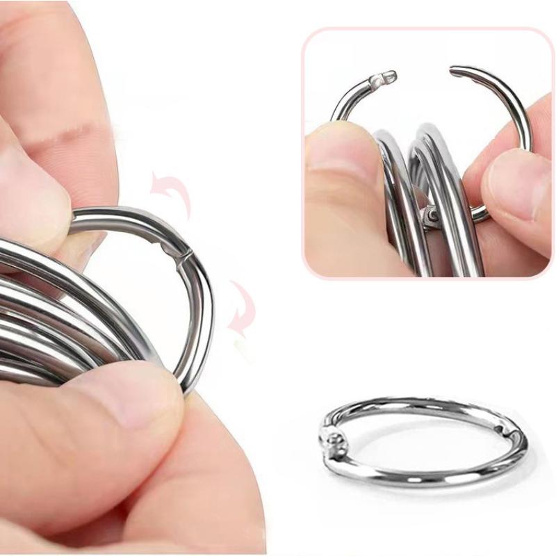 5PCS Stainless Steel Baking Cookie Cutters Set With Hanging Basket And Dual Handle Mousse Rings For Cake Biscuit Making