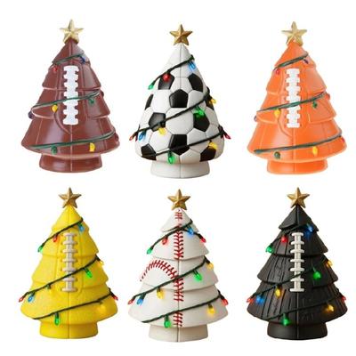 Fußball inspiriertes Festivalbaumschmuck Harzhandwerk Hausparty Geschenk Weihnachtsaccessoires Feiertagszubehör
