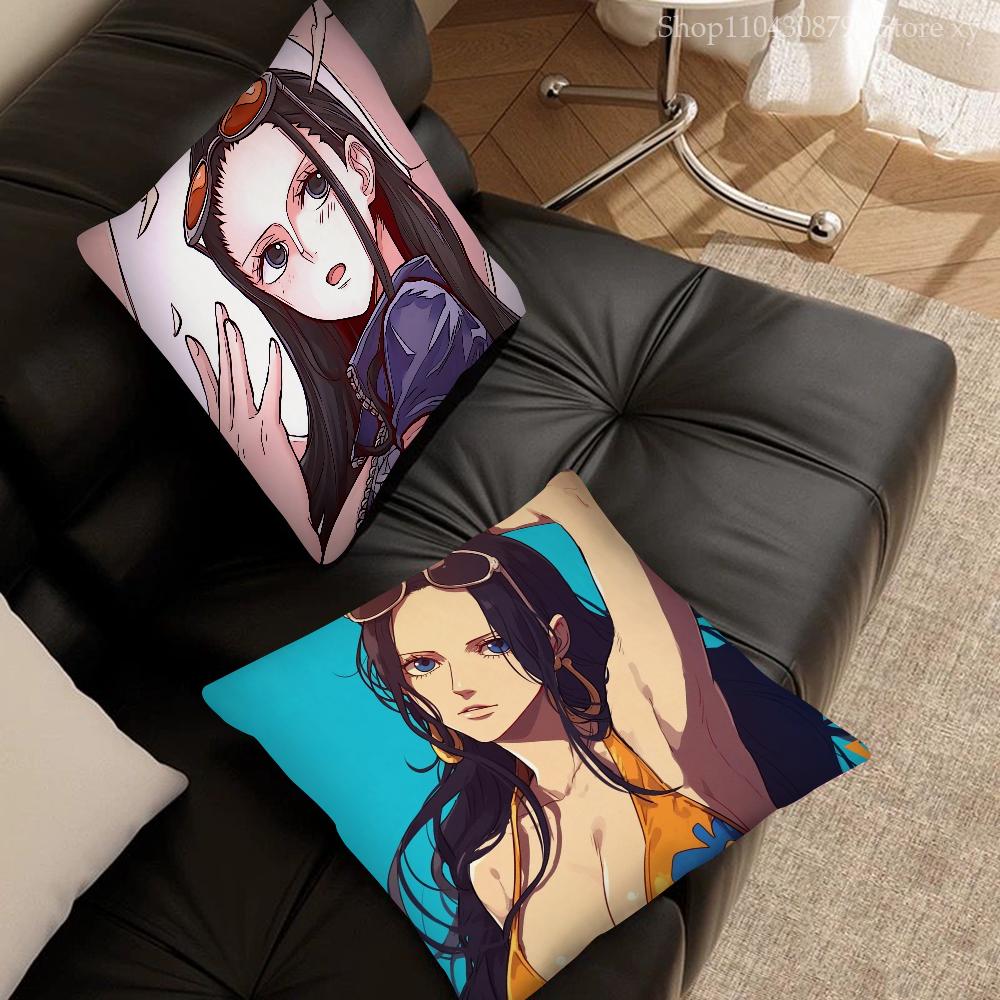 Robin Anime O-One P-Piece Pillow Case Square Pillow Bedroom Sofa Leisure Comfort Cushion Car Living Room Home Decoration 40X40