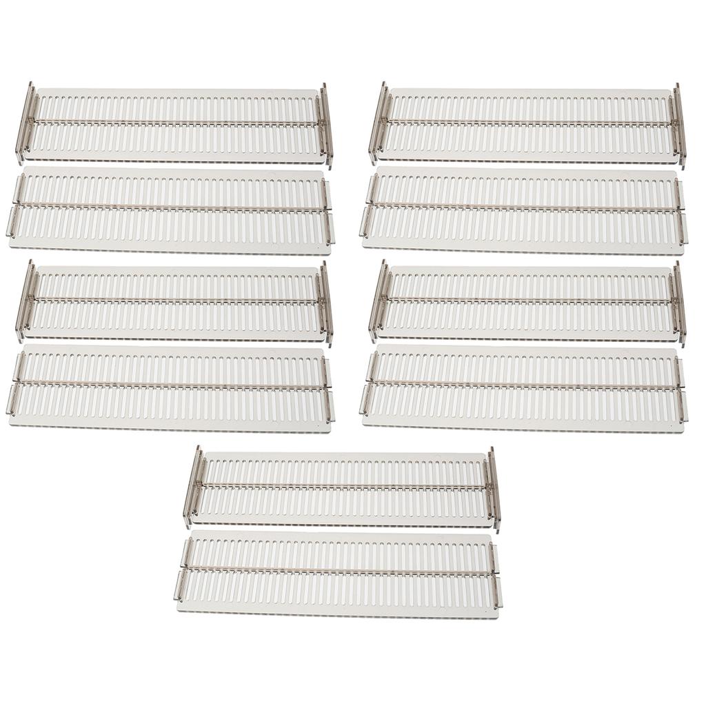 2-20Pcs Adjustable Drawer Dividers Organizer Transparent Expandable Drawer Separators Plastic Kitchen Dresser Storage Box