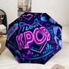 Love Kpop Music Festival Umbrella 8-Frame for Travel, Camping, Casual Lightweight Portable Umbrella, Essential for Every Family Holidays Gift