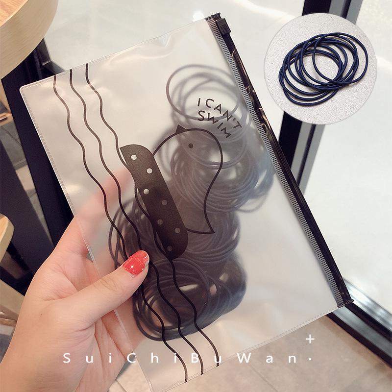 Korean Style Simple Elastic Hair Tie – Small, Thin High Elastic Band for Girls, Basic Hair Ring Headwear