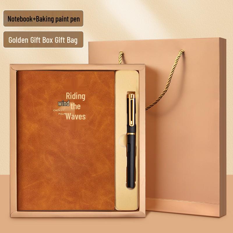 A5 Custom Logo Business Notebook Set - Premium Gift for Office Meetings