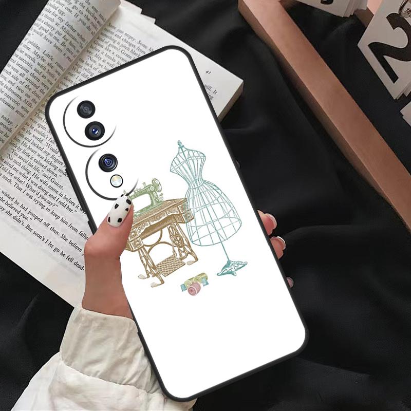 Sewing Machine For Honor Magic 5 6 7 8 Pro Case For Honor 200 400 70 90 Lite X8c X8b X9a X9b X9c X9d Win RT