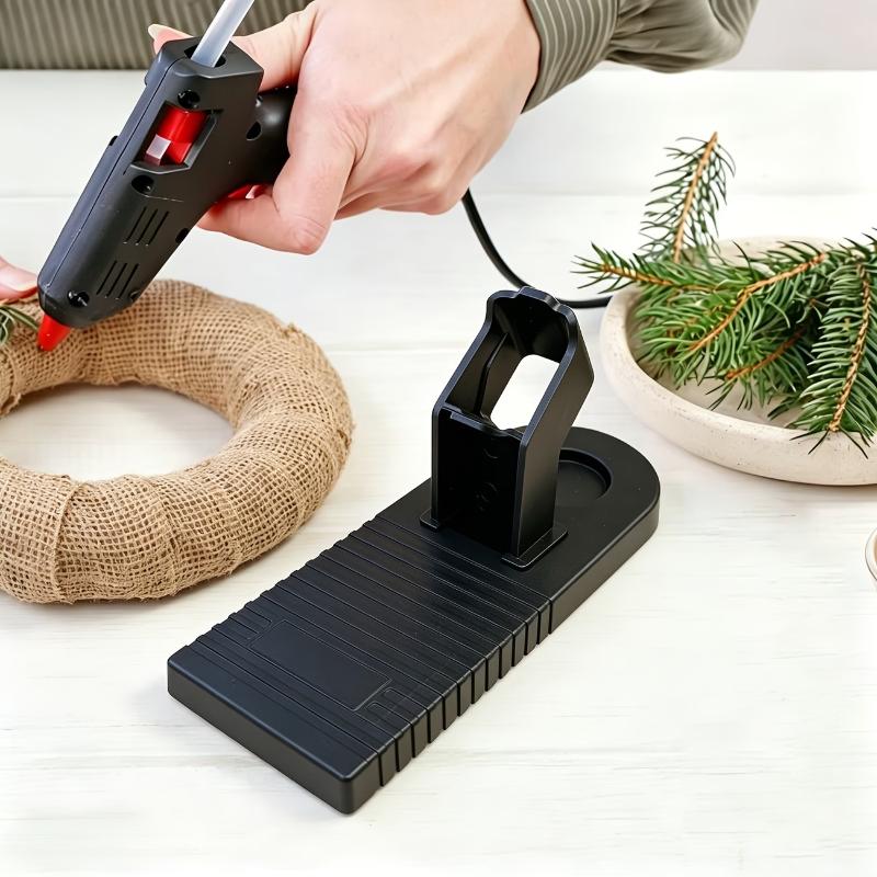 Non-Slip Hot Glue Gun Stand Stable Base Heat Resistant Portable Glue Holder for Sewing Paper Craft Home DIY Projects