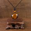 COAI Hexagram Tiger Eye Lucky Charm Power Stone Pendant for Men and for Financial Business and Business Adjustable Length [COAI] Women, Luck, Luck,