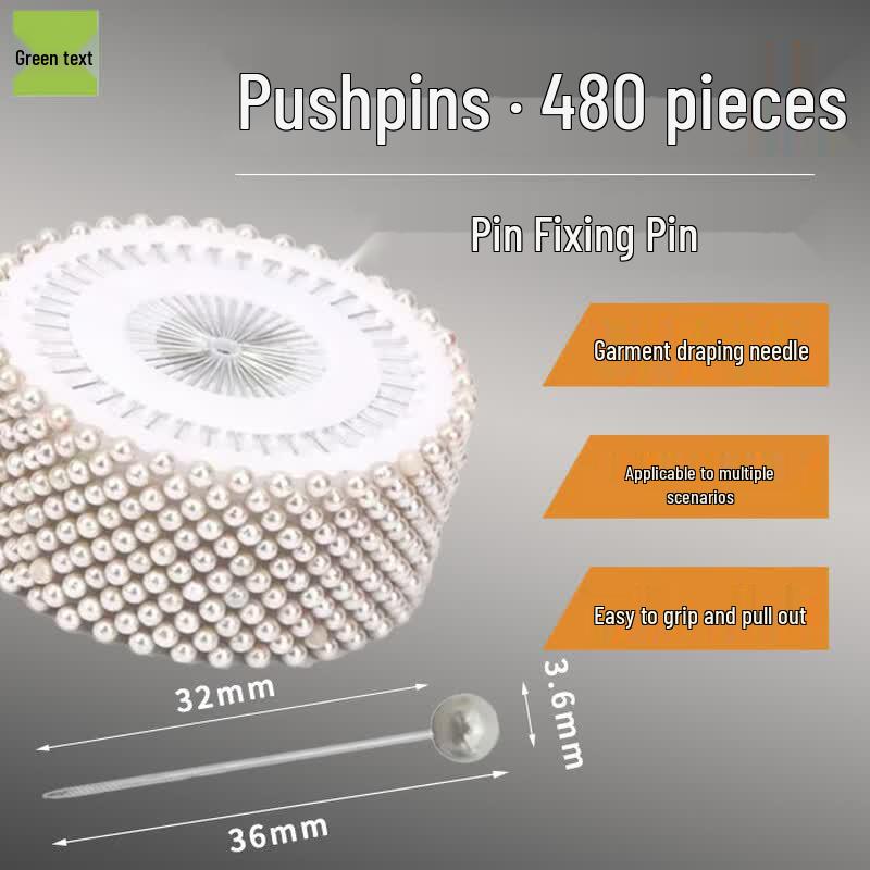 Green Wen Pearl Head Sewing Pins