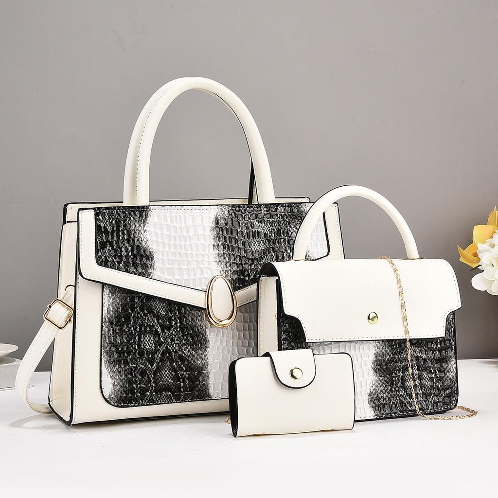 Womens Fashion Shoulder Bag With Matching Pu And Zipper Compartments For Casual Outings