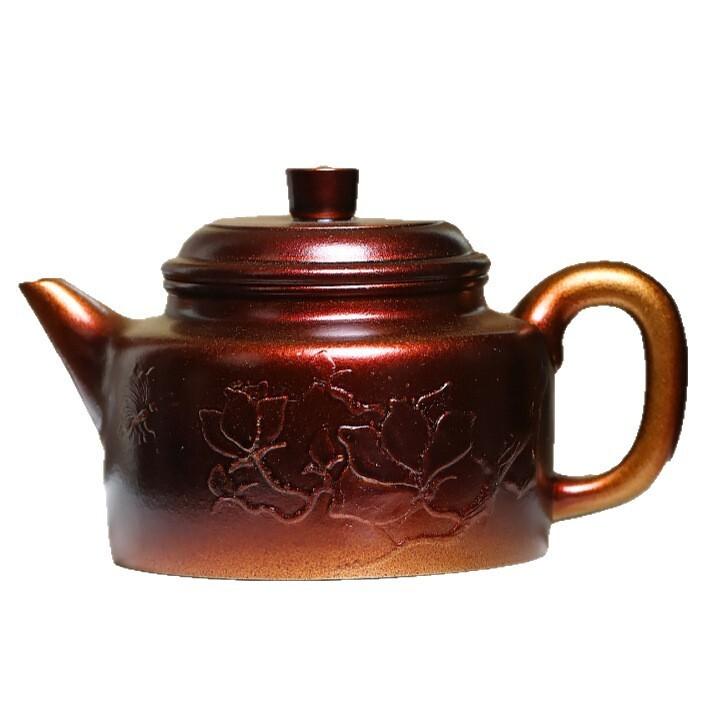 

Чайники из исинской фиолетовой глины 240 мл ручной работы Де Чжун Пот Сырая руда Фиолетовая глина Раковина Обжиг Чайник для заваривания чая с инфузором Цзыша Чай
