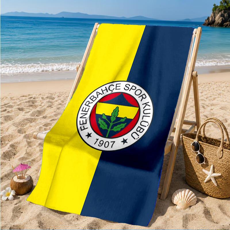 Fenerbah?e Crest Design Strandtuch, Schnelltrocknend, Pflegeleicht, Geeignet für Fitness und Strandurlaub, Sport-Essential
