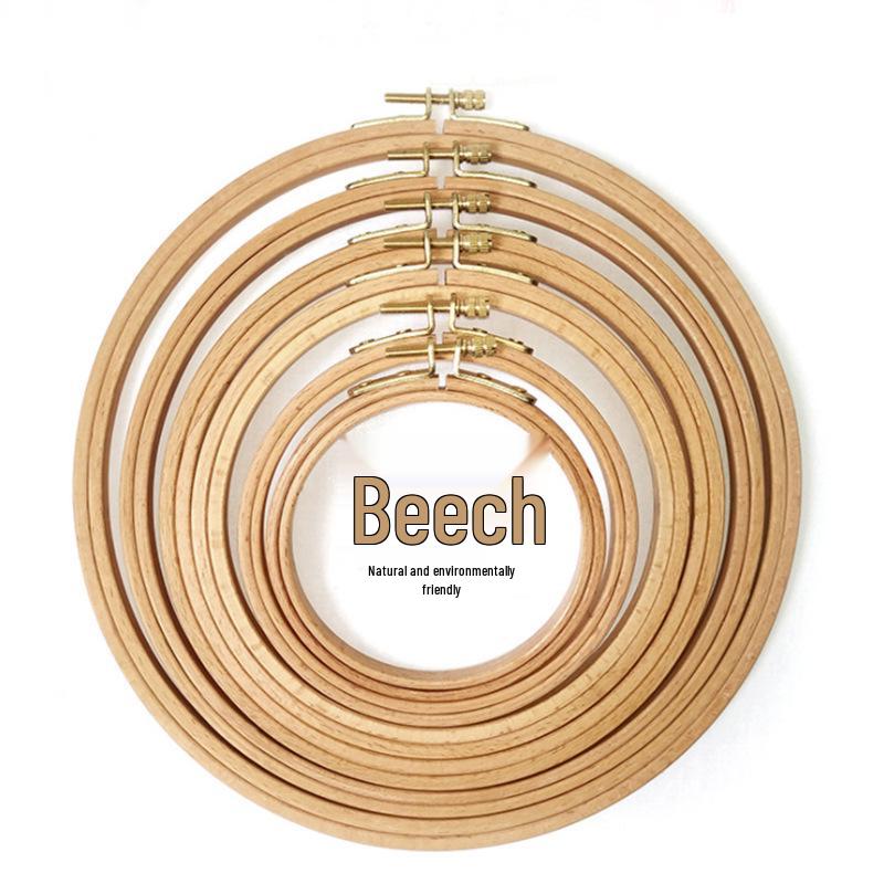 DIY Cross-Stitch Bamboo Embroidery Hoop for Handmade Crafting