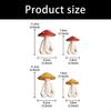 Garden Decors Statue Meditations Mushroom Figurines Housewarming Gift for Patio HX6C