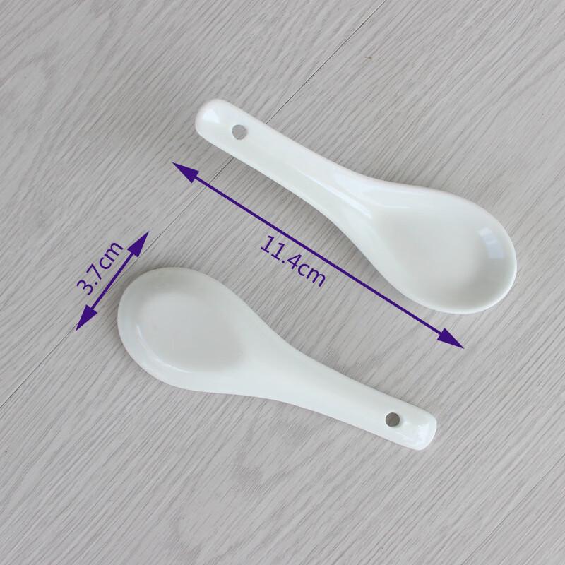 Restaurant Ceramic Soup Spoon