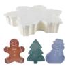 Christmas Candy Tray Serving Tray with Lid Christmas Cookie Boxes for Treats Nuts Fruit Popcorn Dip Dessert Party Table